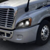 Black Headlight For 2008-2016 Freightliner Cascadia With Halogen Bulb, Driver's Right