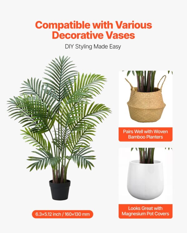 01921593-7652-4a05-9568-ad727b8a8aef.jpg 4ft 2Pack Artificial Areca Palm Trees With White Planter Indoor