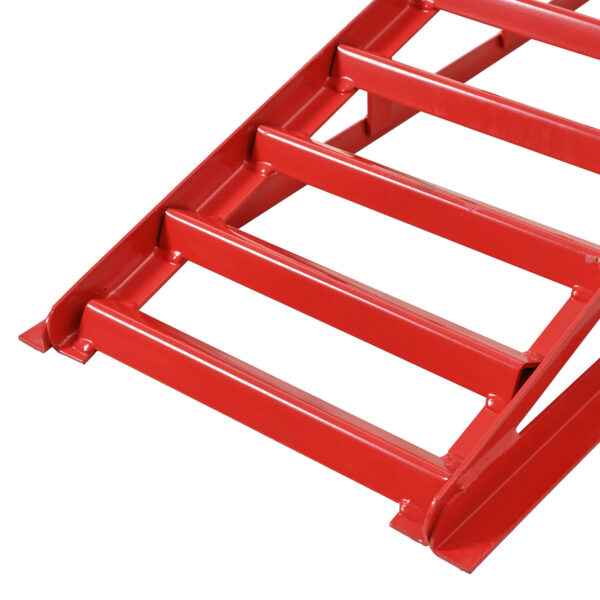 5 Ton Lifting Force Auto Car Truck Service Ramps Lifts, Garage Car Lift Hydraulic Ramps,Automotive Hydraulic Lift Repair Frame Lift 2 Pack  Red Color