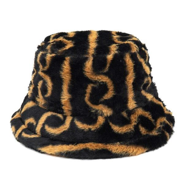 588775569 Autumn Winter Camouflage Faux Fur Bucket Hats Women Girl Fashion Warm Soft Velvet Fluffy Fisherman Hat Ladies Outdoor Panama
