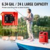 09279b26-b4ba-4b98-95a2-3619c04f3b1f.jpg Marine Tank, 6.34-Gallon/24-L Marine Portable Tank Outboard Marine Boat Transfer Tank With 9.8ft Hose, Gauge For Outboard Engine Boats, Yacht, Fishing Boat, Deck Boat, Red