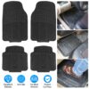 09bd7c7d-e048-4299-94d0-a712527657a0.jpg 1Set Automotive Floor Mats With Front And Rear PVC Rubber Floor Mats Heavy Duty Drive Vehicle Car Mats With Trimmable Design Fit Most Cars SUVs Trucks