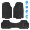 0f5df25b-7ee7-4543-b0ec-5a64ef26a4a2.jpg Set Of 3Pcs Automotive Floor Mats Set Front Rear PVC Rubber Floor Mats Heavy Duty Drive Vehicle Car Mats With Trimmable Design Fit Most Cars SUVs Trucks