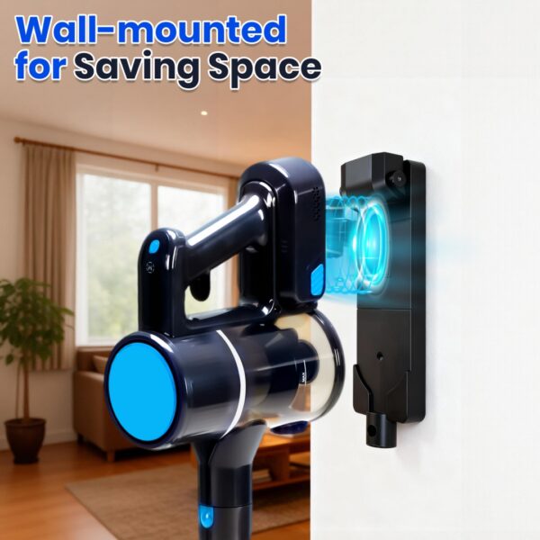 Cordless Vacuum Cleaner, Lightweight Stick Vacuum Household Anti-tangling And LED Light, Powerful Rechargeable Wireless Vacuum Cleaner