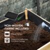 0fb7128b-af63-4d3b-824b-edcb4e47863c.jpg 3 Tier Raised Garden Bed, Water Draining Fabric for Soil, Elevated Wood Flower Box for Vegetables, Herbs, Natural