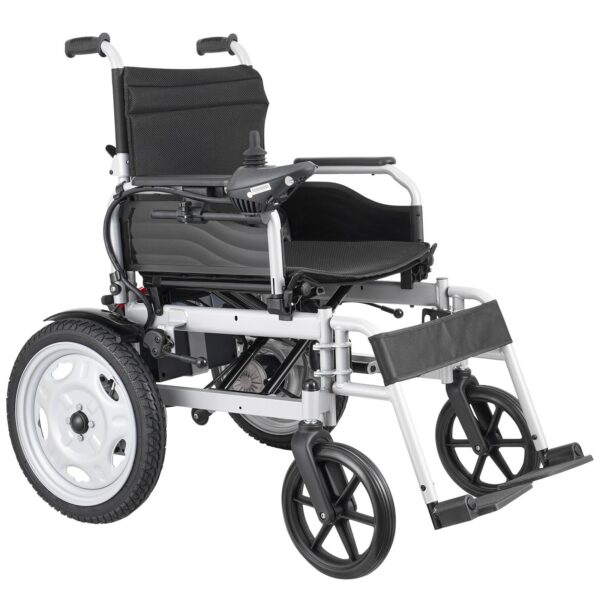 Electric Wheelchair For Adults Seniors, 265 Lbs Weight Capacity, 17.5in Width Lightweight Foldable Motorized Power Wheelchairs, UP To 12.5Miles Range All Terrain Power Chair, Adjustable Backrest