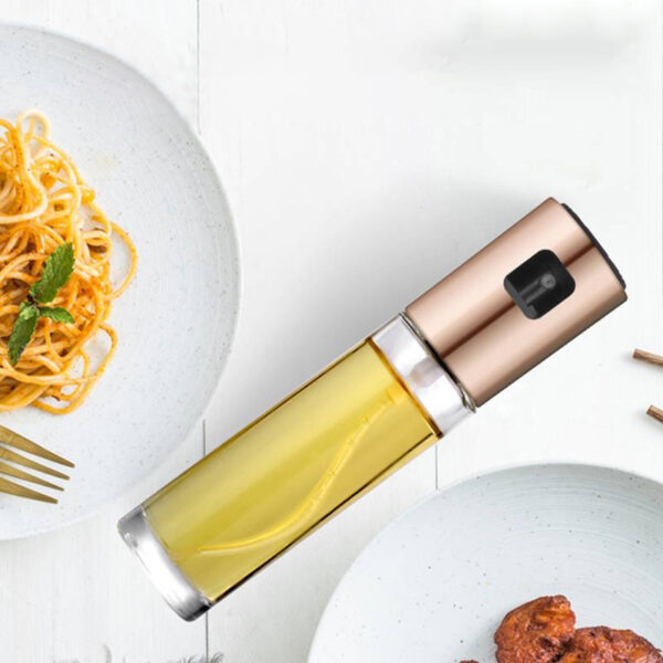 10093621579196.jpg BBQ Healthy Kitchen Cooking Oil Vinegar Spray Bottle Push Type Oil Spray BottlePump Oil Tank Leakproof BBQ Sprayer BBQ Tools Kitchen Gadgets