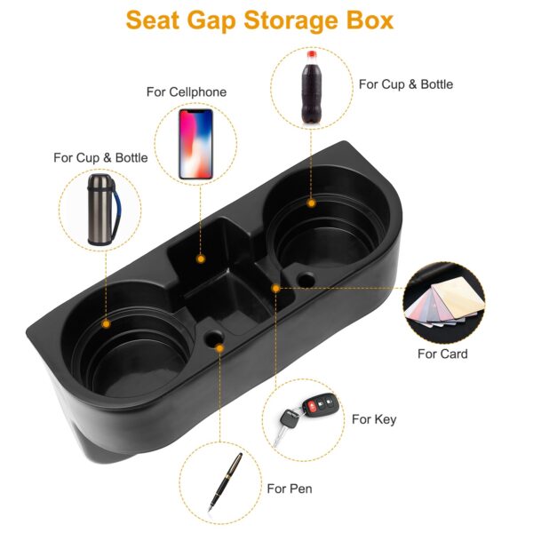 10d96ed1-1464-4e2d-831a-d35818319868.jpg 1Pc Car Seam Cup Holder Seat Gap Wedge Drink Storage Organizer Console Side Pocket Mount Stand For Pen Phone Bottle Sunglasses