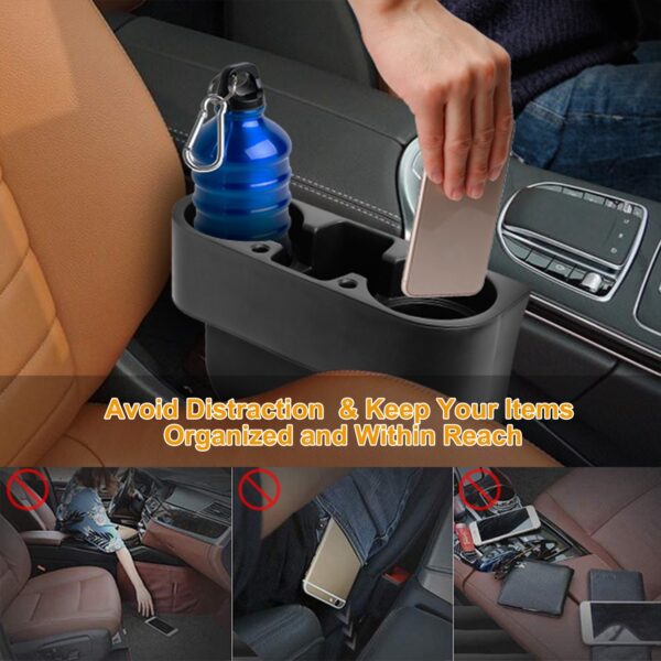 11cd5bb2-e095-4ccf-bea2-5b66fcf6af5a.jpg 1Pc Car Seam Cup Holder Seat Gap Wedge Drink Storage Organizer Console Side Pocket Mount Stand For Pen Phone Bottle Sunglasses