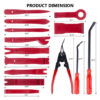 12919f0b-d3f2-40c8-a135-a4628dce853a.jpg 19pcs Auto Trim Removal Kits,Car Panel Removal Tool Car Interior Trim Kit Auto Clip Pliers Fastener Remover Pry Tool Set For Automotive Radio Stereo Dash