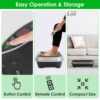 1Pc Vibration Exercise Machine With Resistant Bands For Spring Summer Fitness Remote Control Whole Body Vibration Platform Workout Equipment Home Fitness Training Equipment For Weight Loss Fat Burner