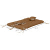59" Tufted Bench Cushions & Throw Pillows, Replacement Bench Seat Pad, Back & 2 Pillows For Outdoor Furniture, Tan