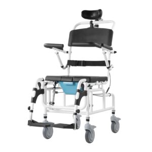 1424d285-2c19-4e80-a6df-6bed966627d7.jpg Shower Wheelchair 17.5in Al Alloy Bathroom Wheelchair For Disabled Adult