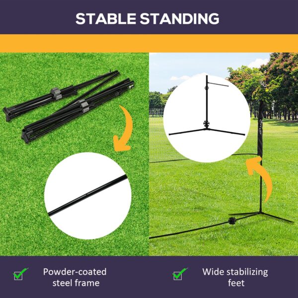 180fce11-125e-4aaf-8aa1-7cf6b3aa8164.jpg All-in-1 Badminton Set, Height Adjustable for Pickleball, Volleyball, Badminton, Backyard, Beach, Driveway Game