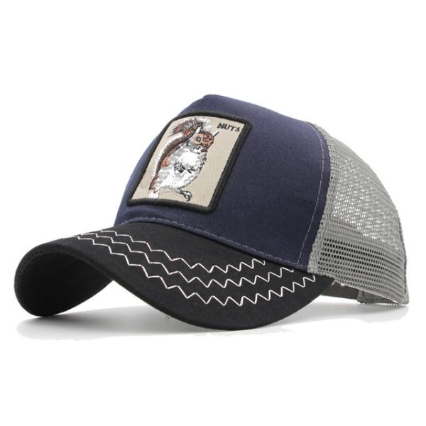 Animals Embroidery Baseball Caps Men Women Snapback Hip Hop Hat Summer Mesh hat Streetwear Bone gorra animales bordados