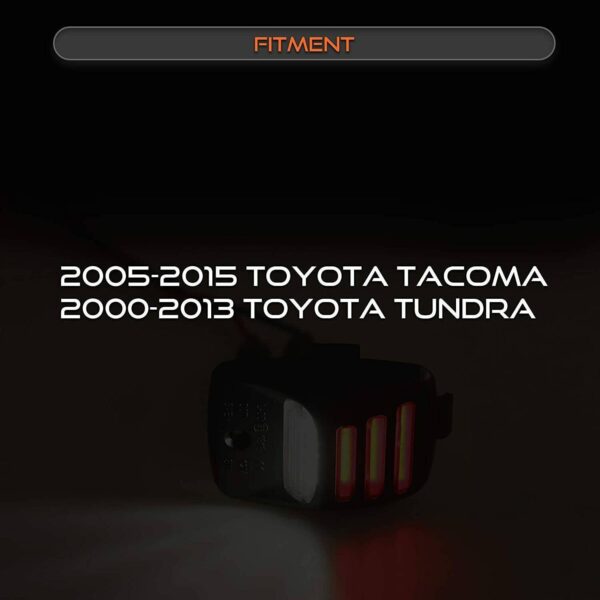 2x RED OLED TUBE LED License Plate Light Lamp For 2005-15 Tacoma Tundra