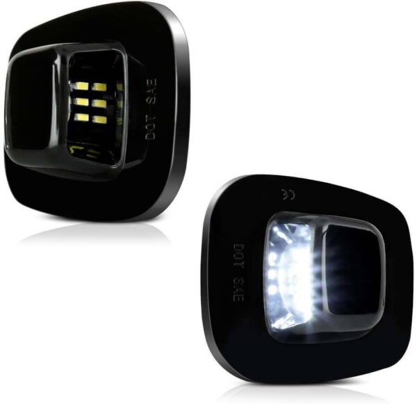Rear LED License Plate Light Tag Lamp Assembly For Chevy GMC K1500 K2500 K3500