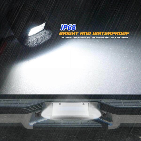 Rear LED License Plate Light Tag Lamp Assembly For Chevy GMC K1500 K2500 K3500