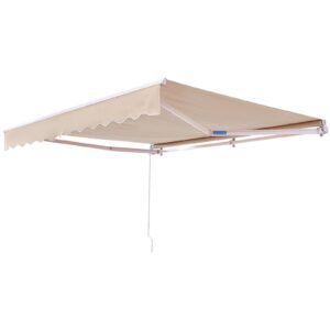 1923b516-f5d2-4616-8eb7-985e169b53ab.jpg Manual Retractable Awning, 13 X 8 Ft Outdoor Patio Awning Retractable Sun Shade, Water-Resistant Polyester Patio Door Window Awning Sunshade Shelter With Crank Handle For Backyard, Balcony