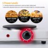 1Pc 2000W Double Electric Burner Double Hot Plate With 5 Gear Temperature Control