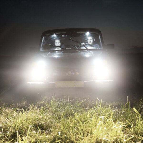 2Pc 7in 6000LM Round LED Headlight Halo Angel Eyes For Jeep Wrangler TJ JK CJ With H4 To H13 Adapter Plug And Play