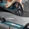 Kick Scooter For Kids Ages 8+, Teens & Adults, 2-Wheel Toddler Scooter With Adjustable Height Handlebar, Wide Anti-Slip Deck, Foldable Lightweight For Boys & Girls Up To 220 Lbs, Black + Blue
