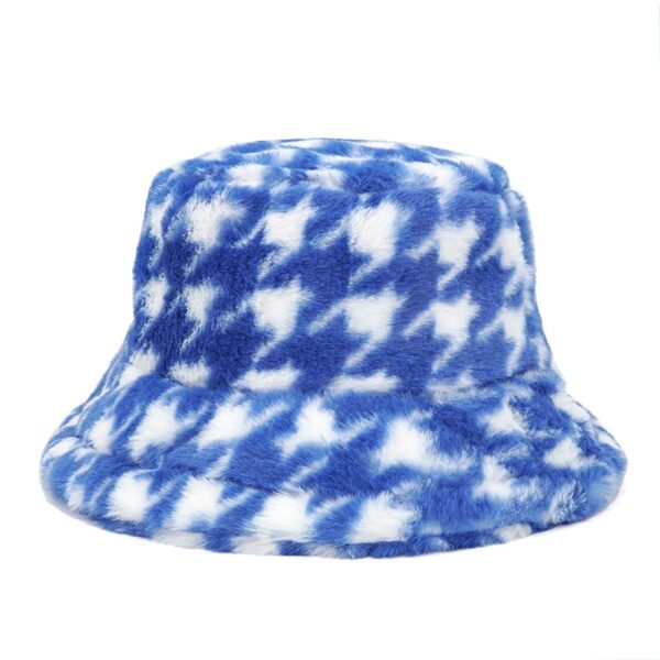 588775528 Autumn Winter Camouflage Faux Fur Bucket Hats Women Girl Fashion Warm Soft Velvet Fluffy Fisherman Hat Ladies Outdoor Panama