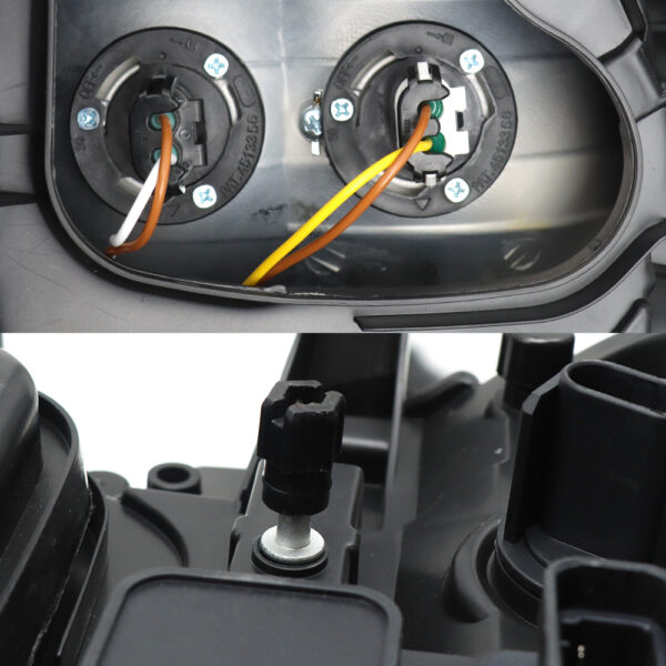 Headlight Assembly Compatible With Freightliner M2 2004-2013 Black Passenger Side