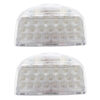 Compatible With Peterbilt Turn Signal Lights 31 LED Triangle Amber LED,Clear Lens 2Pcs
