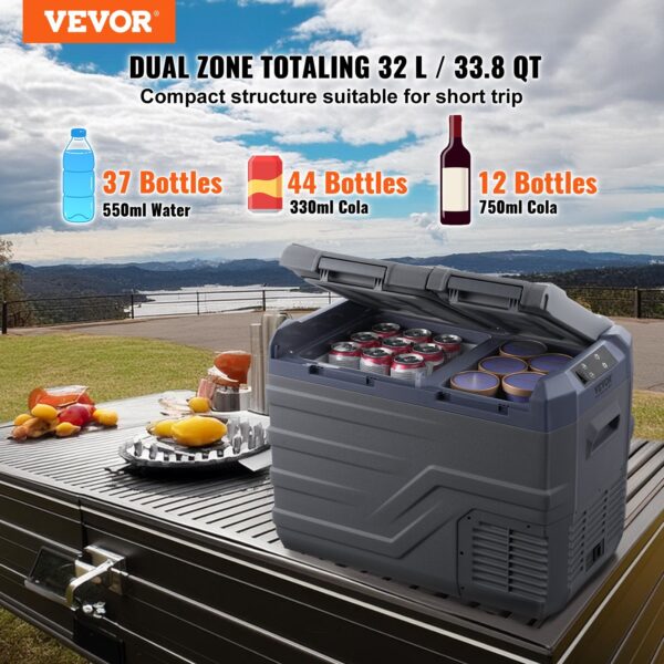 1e376f63-5c9d-4f4e-a57c-8f367a075841.jpg Portable Car Refrigerator Freezer Compressor 32 L Dual Zone For Car Home