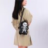 Halloween Skull Shoulder Bag Y2K Fashion Funny Cute Messenger Crossbody Bags Women Small Phone Bag