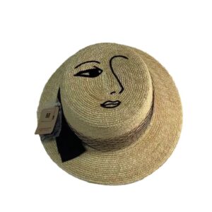 588772387 New Vintage Summer Fashion Lace Bow Wide Brim Nature Straw Sunhat Lady Korean Designer Boater Women Hats Fashionable Luxury Hat
