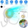 Portable Baby Stroller Fan Rechargeable Handheld Fan With Flexible Tripod Clip On Desktop Hanging Fan 3 Gear Speed With Tilt Head
