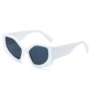 Rainbow Irregular Frame Retro Cat Eye Sunglasses Personalized Sunglasses