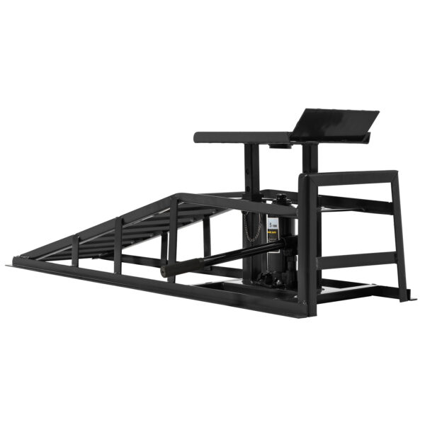 5 Ton Lifting Force Auto Car Truck Service Ramps Lifts, Garage Car Lift Hydraulic Ramps,Automotive Hydraulic Lift Repair Frame Lift 2 Pack  Black Color