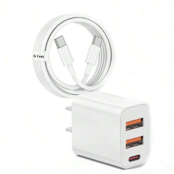 Charger Cable - Portable, Durable, Essential For Charging Compatible With Multiple Devices And Ensures Device Safety.