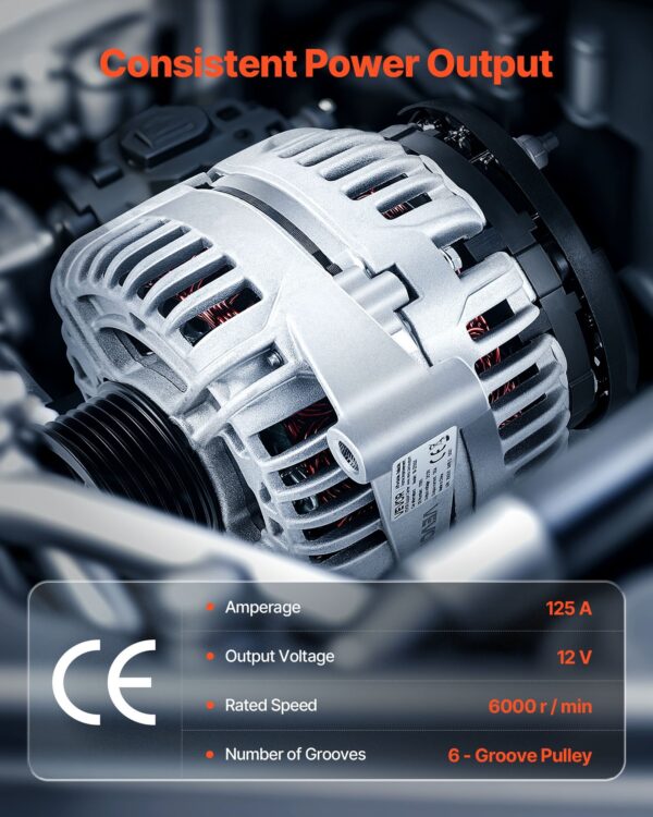 272d66b3-db94-4323-beb7-fa26d40ba2a6.jpg Car Alternator 11185, Fit For Chevrolet Impala LS, LT 3.5L 2006-2011, Impala LTZ 3.9L 2009-2010, Monte Carlo V6 2006-2007, Automotive Replacement Alternator 0124425102, 0124425032, 10335497