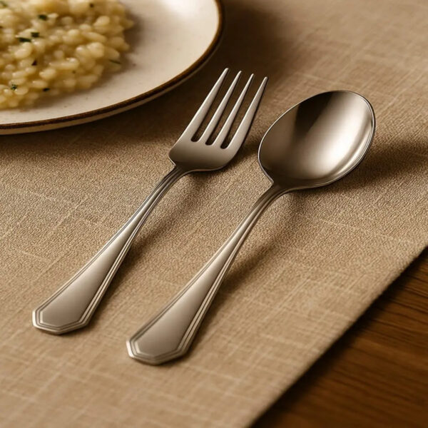 281c44a1-c330-4261-b040-37ec897bacc9.jpg 16 Piece Luxury High-end Silver Tableware Family Utensil Set - Stainless Steel 4-person Utensil Service Including Fork, Knife, Spoon, And Teaspoon - Durable, Elegant, Rust Proof Utensil Set, USPS Ship