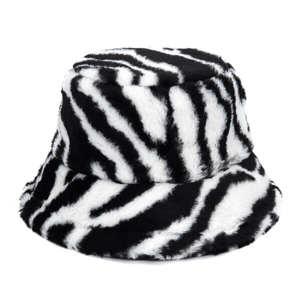 588775561 Autumn Winter Camouflage Faux Fur Bucket Hats Women Girl Fashion Warm Soft Velvet Fluffy Fisherman Hat Ladies Outdoor Panama