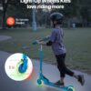 Kick Scooter For Kids Ages 3+, 2-Wheel Toddler Scooter With Light-Up Wheels, Adjustable Height Handlebar, Wide Anti-Slip Deck, Foldable Lightweight Frame For Boys & Girls Up To 110 Lbs, Blue