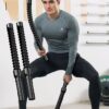 2pcs Stainless Steel Wireless Combat Training Stick - A Universal Strength And Muscle Exercise Fitness Tool With Strong Rebound Inertia, Suitable For Home Fitness
