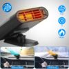 29bdf864-b990-4157-b0c8-d2b3de01e404.jpg 12V 150W Portable Car Heater Heating Fan 2 In 1 Defroster Defogger Demister Windshield Heater Automotive Cooling Fan With Air Purification 360 Degree Rotating Base