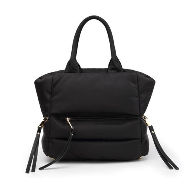 New Winter Space Cotton Handbag Women Casual Totes Bag Down Feather Padded Lady Shoulder Bag Sac A Mian Crossbody Bag