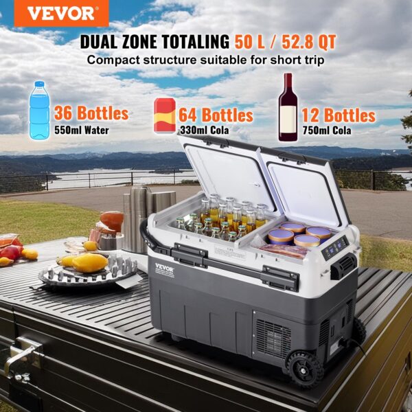 2ad4aec6-b9f5-4a76-a825-6d2461df5cad.jpg Portable Car Refrigerator Freezer Compressor 50 L Dual Zone For Home Car
