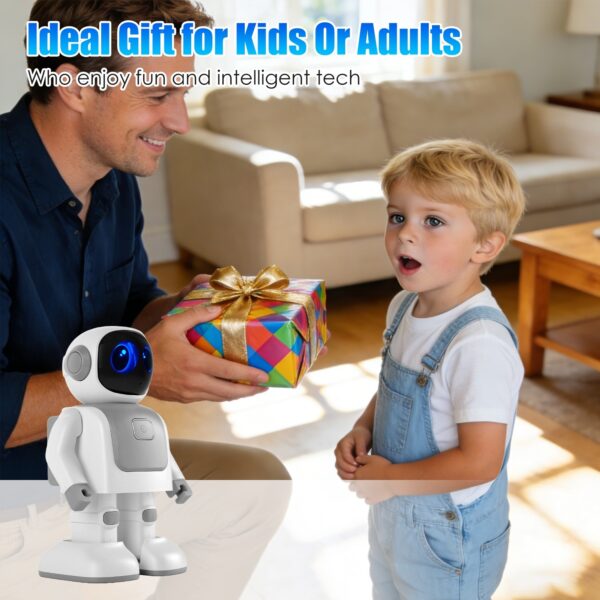 2b80dead-f617-43e4-81f6-a3559c3a25da.jpg AI Dancing Robot Toy Smart Interactive Learning & Entertainment Robot For Kids With Bluetooth Music Programmable Moves Voice Assistant