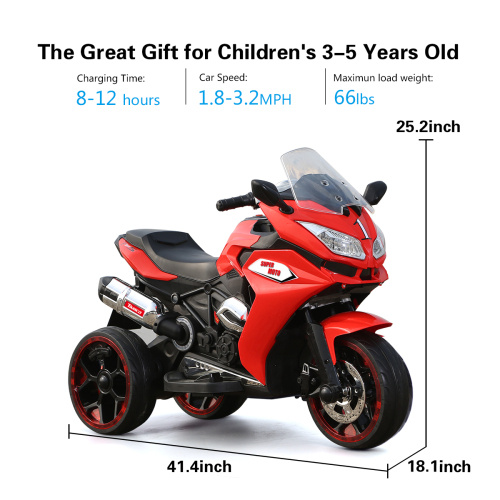 2c287299-0f2a-469a-ac5a-c548a9562b74.jpg 12V Kids Electric Motorcycle ,ride On Motorcycle,Three Lighting Wheels Kids Electric Toys Boys Girls Motorcycle, Children Battery Motor Bikes Rechargeable 3 Wheels Ride On Electric Motorcycle