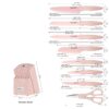 2e61b246-c720-4a39-868f-83b0aa1bb3a6.jpg Kitchen Knife Set With Block, 14 Piece Pink Non-Stick Paint Coating Stainless Steel Knives Set, Anti-Rust And Dishwasher Safe, 12 Knives With Kitchen Shears And Block Pink
