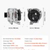 306a9d70-b876-4e7a-a25e-674714be463d.jpg Car Alternator 11185, Fit For Chevrolet Impala LS, LT 3.5L 2006-2011, Impala LTZ 3.9L 2009-2010, Monte Carlo V6 2006-2007, Automotive Replacement Alternator 0124425102, 0124425032, 10335497