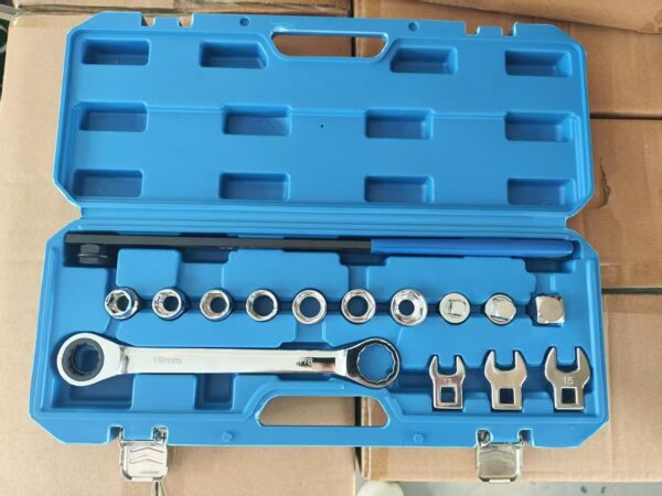 328afce9-4689-4956-a948-26ffd01a3357.jpg 15-piece Adjustable Wrench For Automotive Engine Belt, Belt Pulley Disassembly And Assembly, Idler Gear Tensioning Special Auto Repair Tool