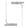 VEVOR Marine Trailer Guide Set, 60Flexibly Adjustable, Dual Rust-Resistant Steel Supports With PVC Covering, Ideal For Ski, Fishing, And Sailboat Transport, 2-Piece Kit